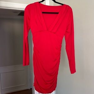 Red cocktail dress